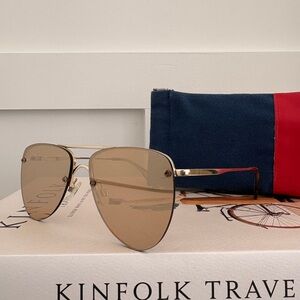 Le Specs Mirrored Aviator Sunglasses